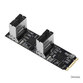 Iwo อะแดปเตอร์ขยายสัญญาณ 8 พอร์ต 3 0 เป็น M 2 B+M-Key PCIE 3 0 X2 Sata3 0 6Gb