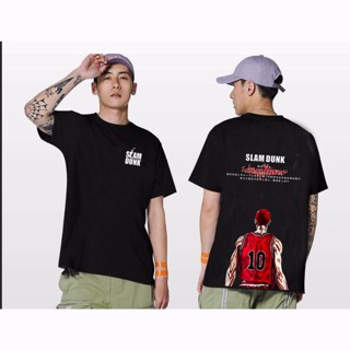 Slam Dunk Tshirt Unisex Short Sleeve Tops Cal Loose Tee Anime Fashion Graphic Shirt (S-5XL)