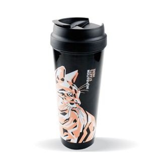 Se-ed (ซีเอ็ด) : CPA-แก้วน้ำ : Cat Pop Art Tumbler 24oz.-BK W90XH222 mm.