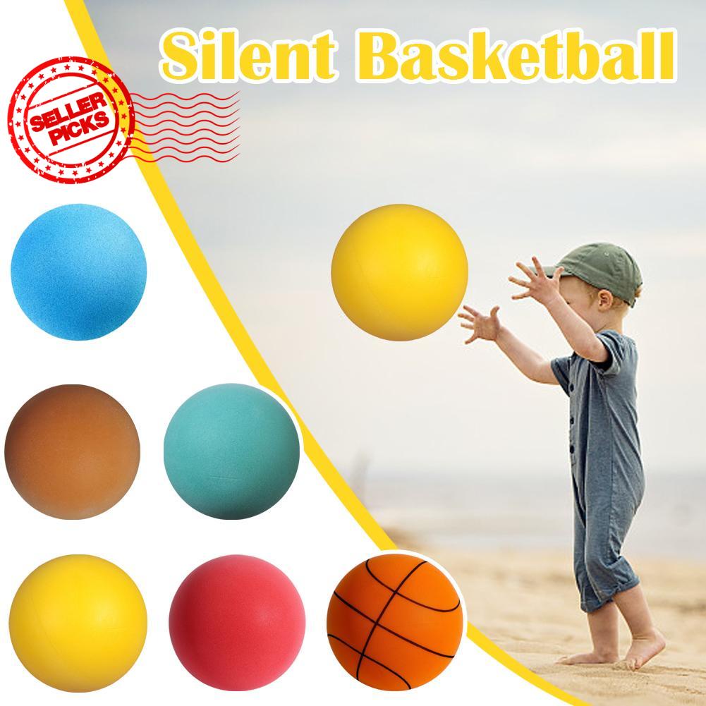 ลูกบอลบาสเก็ตบอลโฟม เสียงเงียบ จับง่าย เหมาะกับเล่นในร่ม สําหรับเด็ก V3F9