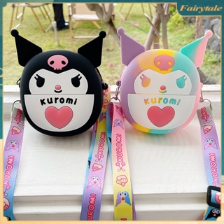 Sanrio กระเป๋าสะพายไหล่ ซิลิโคน ลาย Kawaii Kulomi คุณภาพสูง เข้ากับทุกการแต่งกาย สําหรับเด็กผู้หญิง เพื่อน ของขวัญ ตกแต่งบ้าน กลางแจ้ง