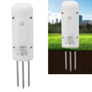 UHomee เครื่องมือวัดอุณหภูมิและความชื้นเซ็นเซอร์ดินไร้สายสำหรับ Zigbee Gardening Potted Plant Soil Monitor