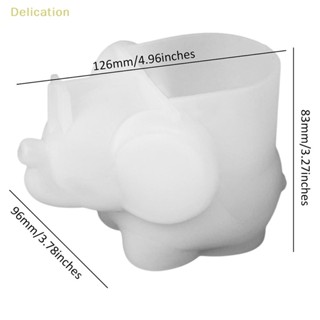 [Delication] แม่พิมพ์ซิลิโคนเรซิ่น อีพ็อกซี่ รูปช้าง สามมิติ DIY