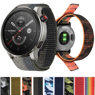 สายนาฬิกาข้อมือไนล่อน ปรับได้ อุปกรณ์เสริม สําหรับ Huami Amazfit GTR 4 3 2 GTR Mini Smart Watch