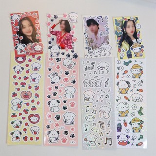 Goo การ์ดสติกเกอร์ ลายสุนัขน้อยน่ารัก กันน้ํา สําหรับตกแต่งสมุดไดอารี่ DIY