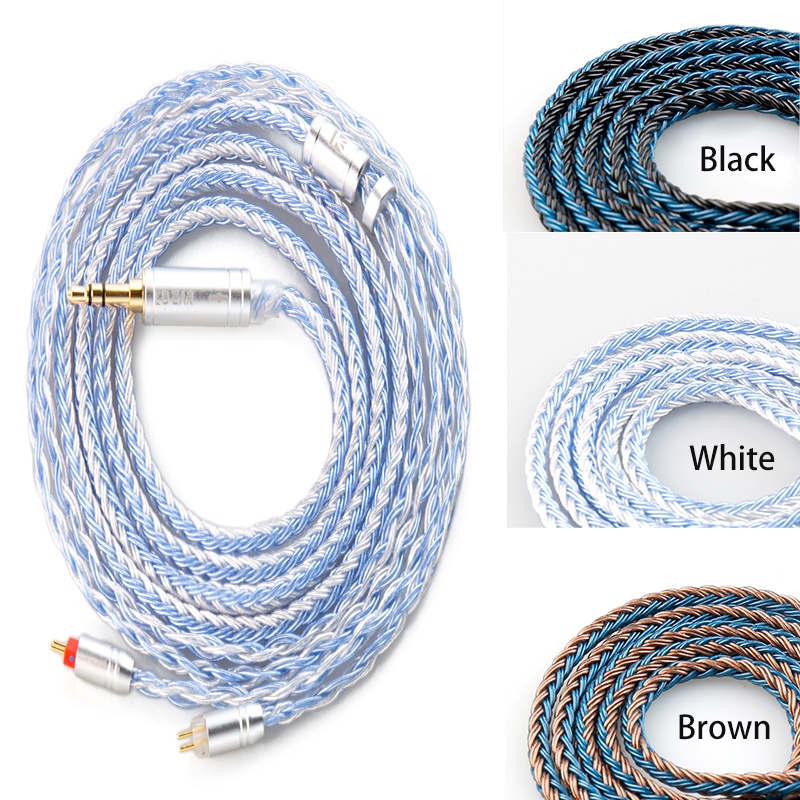 Kbear ST16 สายเคเบิลอัพเกรด 5N MMCX QDC 2PIN 16 แกน สําหรับ KS1 Star River Lark