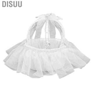 Disuu Wedding Flower Girl  Lace Handle Bowknot For Home