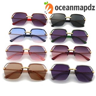 OCEANMAPDZ แว่นตากันแดด เลนส์โพลีกอน ป้องกันรังสียูวี 400 แฟชั่นสําหรับผู้ชาย และผู้หญิง