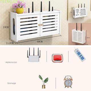 ชั้นวางเราเตอร์ Wifi แบบติดผนัง ที่วางสายเคเบิลไร้สาย ตกแต่งบ้าน