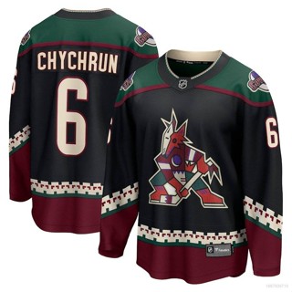 Si NHL Arizona Coyotes Home Chychrun Jersey เสื้อยืดแขนยาว พลัสไซซ์ สําหรับเล่นกีฬา