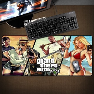 แผ่นรองเมาส์ แบบยาง ขนาดใหญ่ ลายการ์ตูนอนิเมะ GTA5 Xxl สําหรับเล่นเกมคอมพิวเตอร์ตั้งโต๊ะ