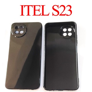 Itel S23 เคสสีดํา ใส นิ่ม TPU ซิลิโคน ป้องกันเต็มรูปแบบ