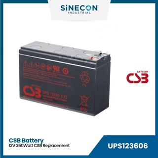 CSB Battery แบตเตอรี่ 12V 12Ah CSB-UPS123606 Replacement