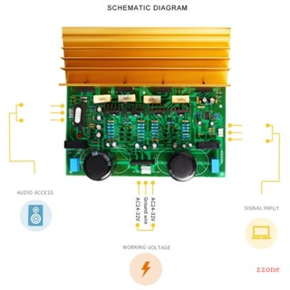 Zzz บอร์ดขยายเสียงดิจิทัล HiFi 1943 5200 DC24-32V 2 0 ช่องทาง