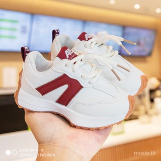 รองเท้าผ้าใบยาง สีขาว แฟชั่นสไตล์เกาหลี สําหรับเด็กผู้หญิง อายุ 1 ปี