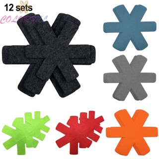 【COLORFUL】Heat Insulation Pad NON STICK 12Pcs ABS Material Cookware WI Felt Pad Pot