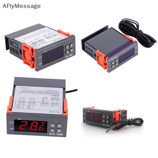 Afl ใหม่ เทอร์โมสตัทควบคุมอุณหภูมิดิจิทัล 12V 24V 110V 220V STC-1000 พร้อม NTC TH