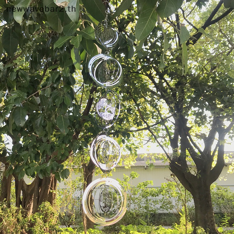 HOT 3D Rotag Wind Chimes สําหรับตกแต่งบ้านตกแต่งสวนกลางแจ้ง Windchimes .