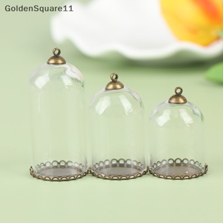 Goldensquare ขวดโหลแก้ว พร้อมฐานลูกปัดแก้ว สําหรับตกแต่งบ้านตุ๊กตา