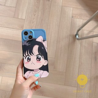 For เคสไอโฟน 14 Pro Max [Angry Girl Cute] เคส Phone Case For iPhone 14 Pro Max Plus 13 12 11 For เคสไอโฟน11 Ins Korean Style Retro Classic Couple Shockproof Protective TPU Cover Shell