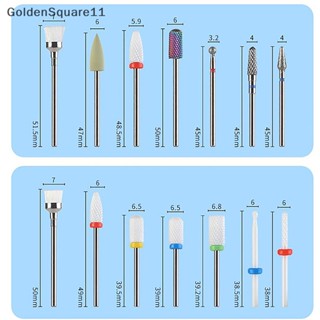 Goldensquare หัวสว่านขัดเล็บไฟฟ้า เซรามิคทังสเตน 7 ชิ้น ต่อชุด