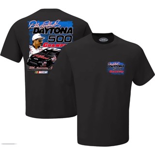 เสื้อยืด ลายธงชาติฟุตบอล Dale Earnhardt 25Th Anniversary Daytona 500 สําหรับผู้ใหญ่