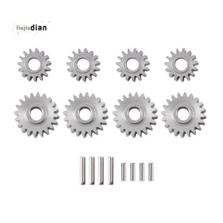 ชุดเพลาเกียร์เหล็ก 20T 15T อุปกรณ์เสริม สําหรับรถไต่หินบังคับ 1/24 FMS FCX24 8 ชิ้น