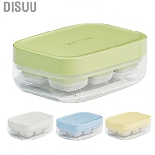 Disuu Mini Ice Tray  Cube Mold 6 Compartment Plastic Stackable for Home