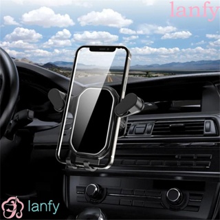 LANFY ที่วางโทรศัพท์ในรถยนต์ แบบพกพา 360° อุปกรณ์เสริมในรถยนต์ ขาตั้งโทรศัพท์มือถือ หมุนได้ สําหรับตกแต่งภายในรถยนต์