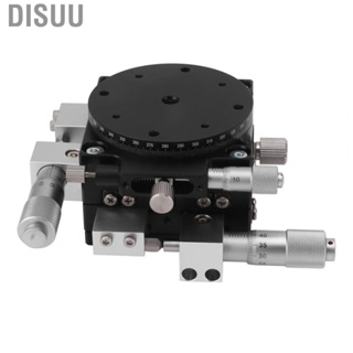 Disuu Bearing Tuning Platform  Manual Linear Positioning Stage Corrosion Resistant XYR 3 Axes Rustproof Adjustable with High Accuracy Micrometer for CNC