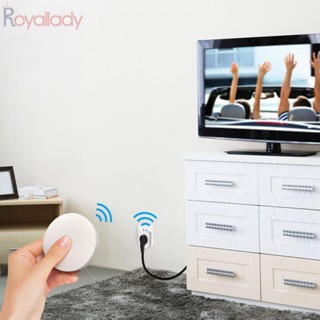 #ROYALLADY#Wireless สวิตช์ 120 กรัม 50/60HZ 8 เมตร -10 เมตร รีโมตคอนโทรล เส้นทางเดียว