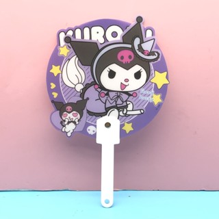 Sanrio พัดมือ พัด พัดมีลวดลาย ขนาดเล็ก แบบพกพา ลายการ์ตูน Kuromi Corn Dog น่ารัก สําหรับเด็ก