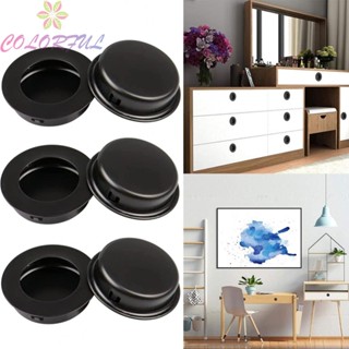 【COLORFUL】Door Handle Simple Appearance Beveled Black Black Cabinet For Long Term Use