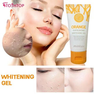 Mintox Bleaching Whipped Scrub สครับผิวหน้า ผิวกาย Orange Exfoliating Gel Whitening Skin Cleaning [TOP]