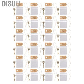 Disuu Party Favor  24 Set Vintage Style Easy Use Keychain Decoration DIY Delicate Beautiful Fine Workmanship for Ceremonies