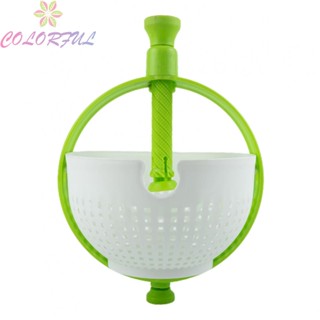 【COLORFUL】Salad Spinner Vegetable Basket Drain Kitchen Kitchen Tool Organization