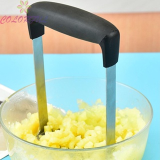 【COLORFUL】Potato Masher Stainless Steel 18.2*11cm 185grams Easy To Use Hot Sale Reliable