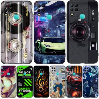 เคสโทรศัพท์มือถือ ซิลิโคน tpu ลายแมวเกม สีดํา สําหรับ infinix HOT 11 G37