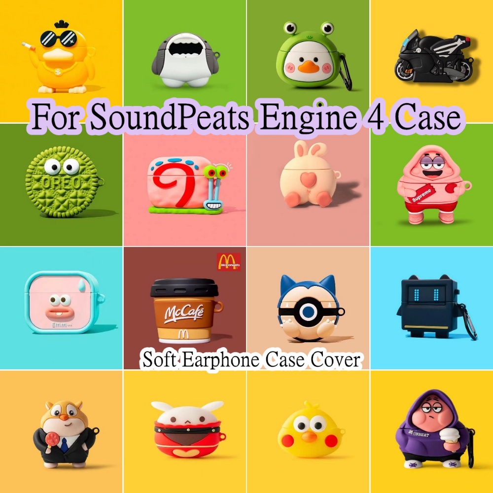 พร้อมส่ง! เคสหูฟัง แบบนิ่ม ลายการ์ตูนอนิเมะ สําหรับ SoundPeats Engine 4 SoundPeats Engine 4