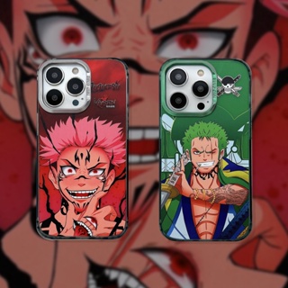 เคสโทรศัพท์มือถือ กันกระแทก ลายการ์ตูนอนิเมะ OnePiece Zoro Jujutsu Kaisen Sukuna สําหรับ IPhone 11 12 13 14 15 Pro Max