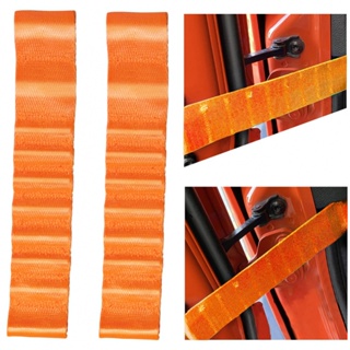 ⚡SUPERSL-TH⚡Durable Orange Door Limiting Straps for Jeep Wrangler TJ JK JKU JL JLU Pack of 2⚡NEW 7