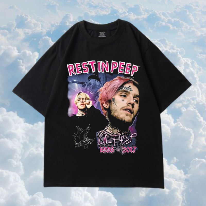 ยินดีต้อนรับ 3 เสื้อยืด LIL PEEP BOOTLEG เสื้อยืดแร็ป - KAOS BAJU LIL PEEP