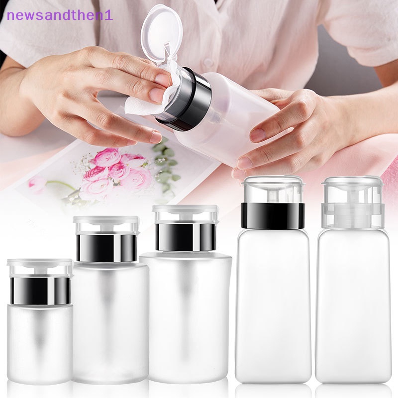 Newsandthen1 60/150/180/250ml ปั๊มเปล่า Dispenser Liquid UV เจลโปแลนด์เล็บทําความสะอาดขวดภาษาโปลิชคํา Cleanser Remover ขวด
