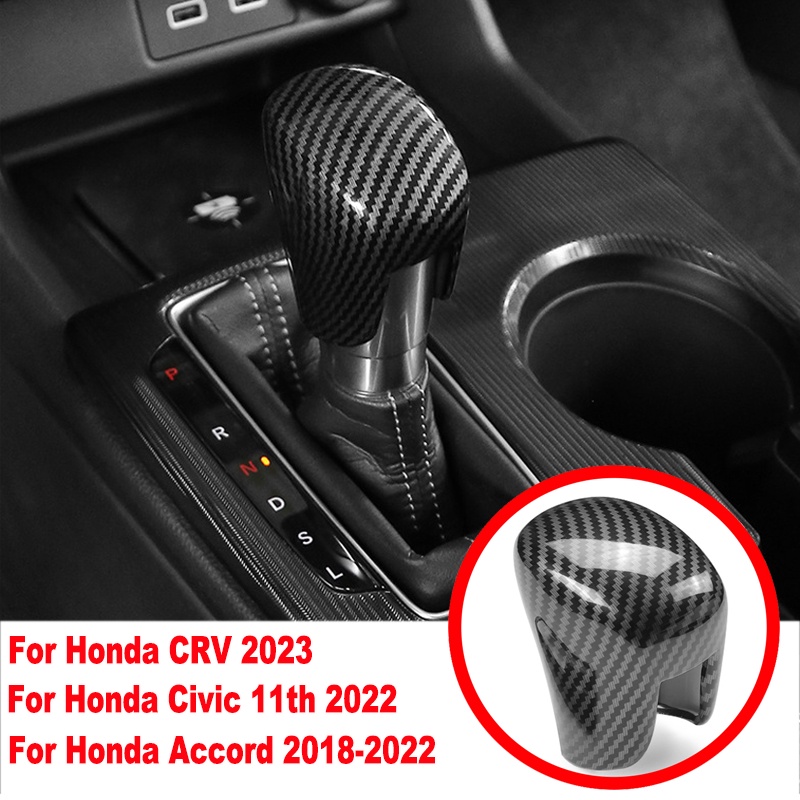 สติกเกอร์ตกแต่งฝาครอบเกียร์รถยนต์ สําหรับ Honda Civic11th 2022 Accord 2018-2022 CRV CR-V 2023
