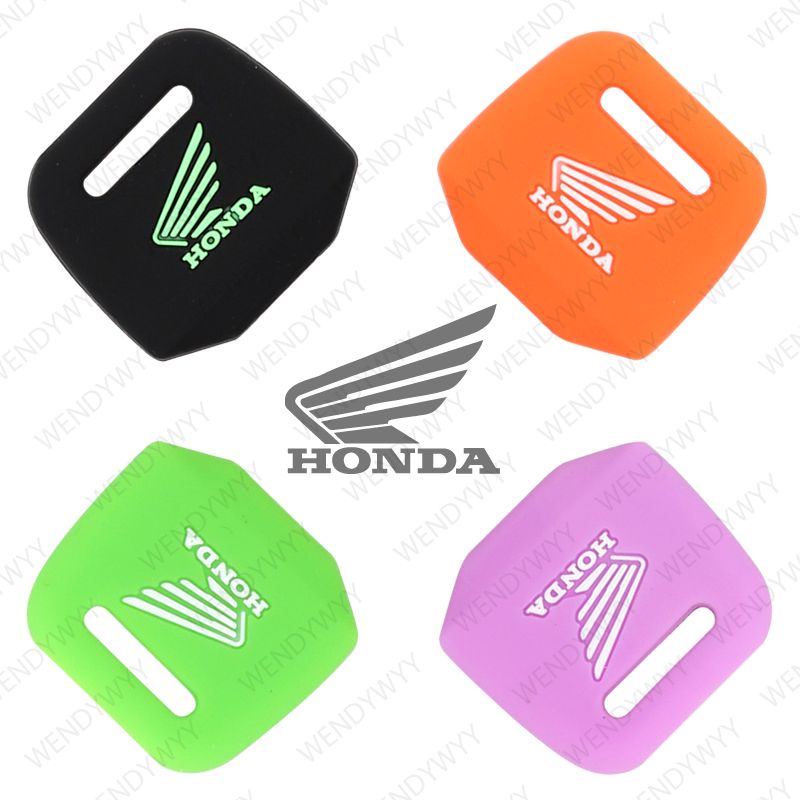 เคสกุญแจรีโมทรถจักรยานยนต์ แบบยางซิลิโคน สีสันสดใส สําหรับ Honda Msx 125 Rebel 300 Wave 100 Grom cb300 cbr300