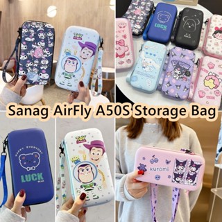 【ของแท้】กระเป๋าเก็บหูฟัง แบบพกพา ลายการ์ตูนชินจัง สําหรับ Sanag AirFly A50S Sanag AirFly A50S