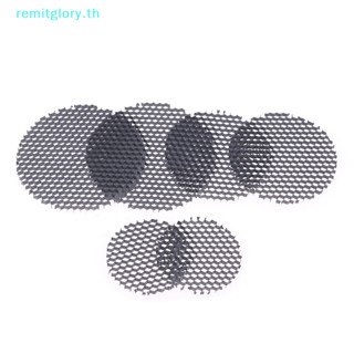 Remitglory ฝาครอบไฟสปอตไลท์ LED ทรงกลม อลูมิเนียม ป้องกันแสงสะท้อน 20-32 มม. สีดํา 5 ชิ้น