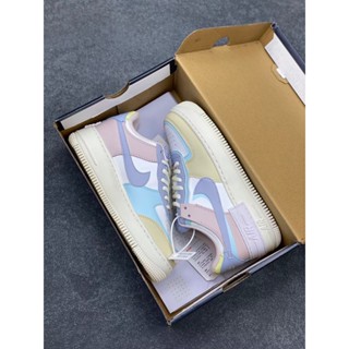 Wmns Air Force 1 Shadow White Blue Pink รองเท้าวิ่งลําลอง CI0919-106 35.5-40