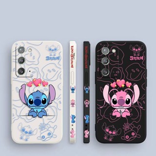 เคสโทรศัพท์มือถือ พิมพ์ลาย Lilo And Stitch น่ารัก มีลายด้านข้าง สําหรับ Samsung Galaxy Note 20 10 9 8 J8 J7 J6 J5 J4 M62 M53 M52 M51 M33 M31 M30 M21 M20 M10 S Ultra Plus Lite Prime 5G