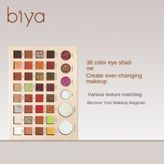 【ALIENBENSON】Biya High Shine พาเลทอายแชโดว์มันฝรั่ง 38 สี กันน้ํา กันเหงื่อ ไม่ซีดจาง ติดทนนาน